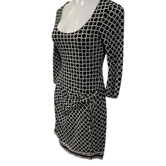 Max Studio Dress Womens XS Faux Wrap Stretch Black Work Office Career Corpcore - Picture 7 of 13